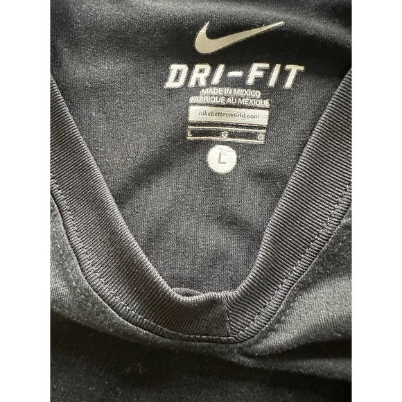 Nike Womens Large Dri Fit Short Sleeve Tee T Shirt 903112 010 - Picture 3 of 3